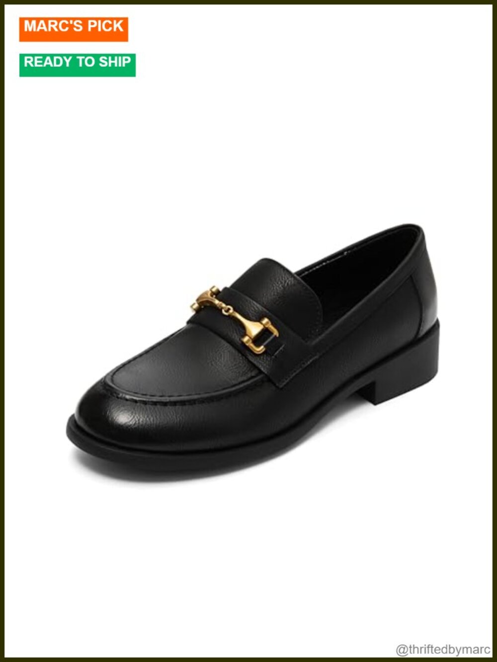 Women's Faux Leather Horsebit Loafers Slip-On Flats Comfort